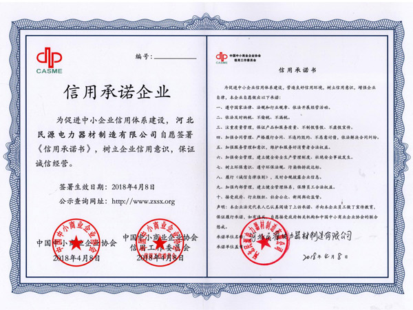 信用承诺企业